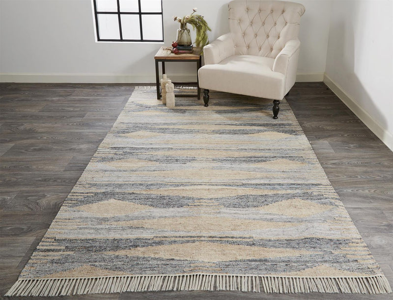 media image for Elstow Hand Woven Latte Tan and Gray Rug by BD Fine Roomscene Image 1 255
