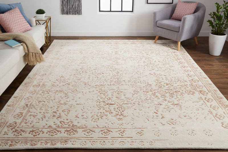 media image for Khalo Hand Tufted Beige and Pink Rug by BD Fine Roomscene Image 1 298