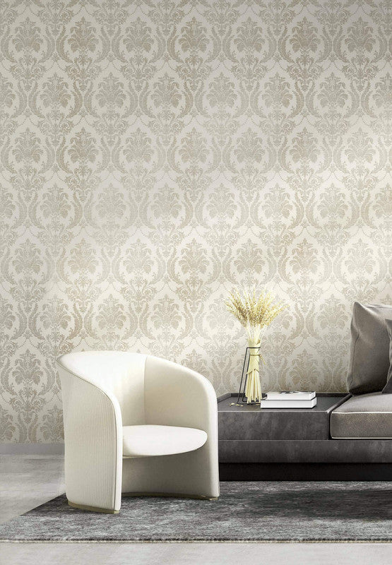 media image for Italian Style Damask Wallpaper in Beige/Neutral 276