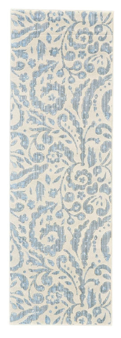 product image for Carini Blue and Ivory Rug by BD Fine Flatshot Image 1 0
