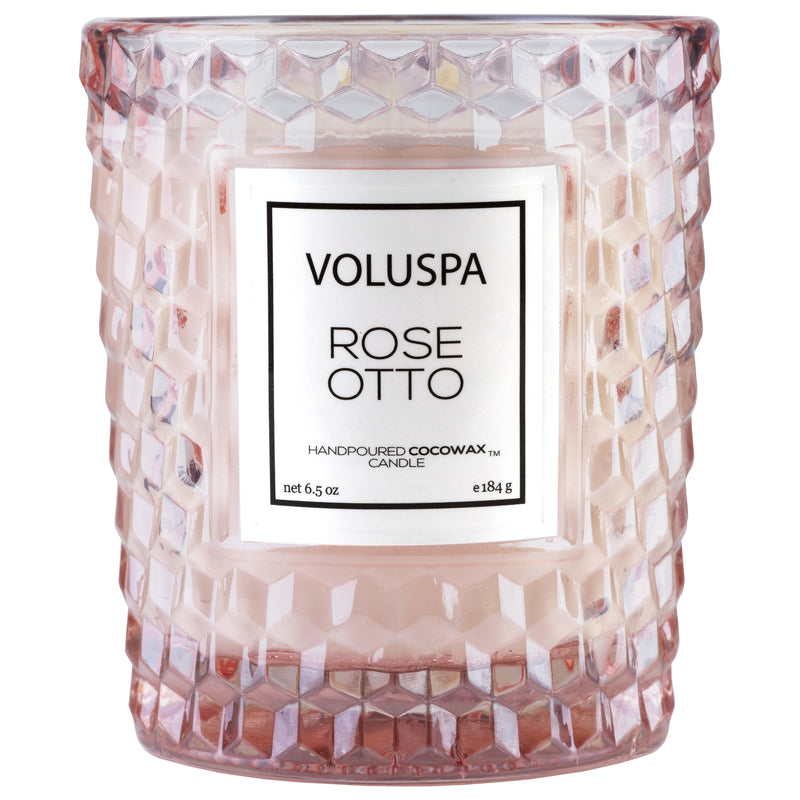 media image for Classic Textured Glass Candle in Rose Otto design by Voluspa 221