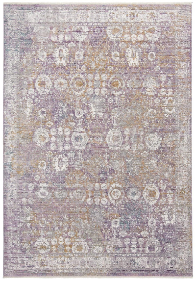 product image for Tirza Purple and Gold Rug by BD Fine Flatshot Image 1 14