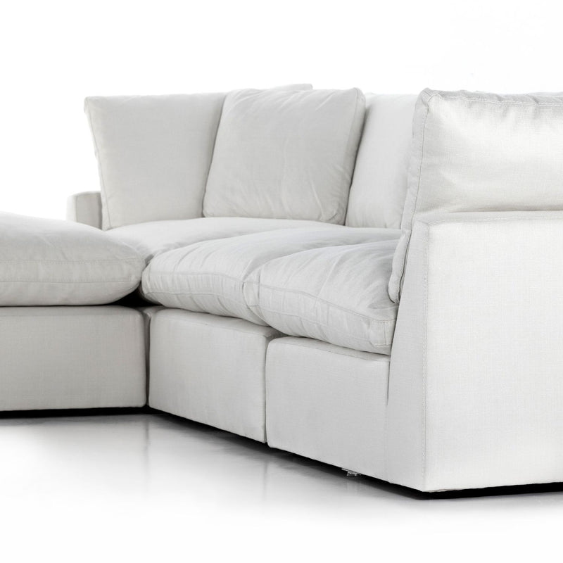 media image for Stevie 3-Piece Sectional Sofa w/ Ottoman in Various Colors Alternate Image 9 247