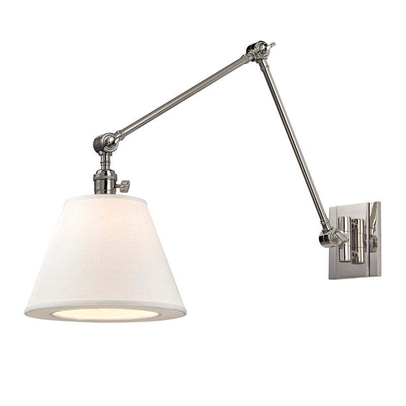 media image for hillsdale 1 light swing arm wall sconce 6234 design by hudson valley lighting 1 227