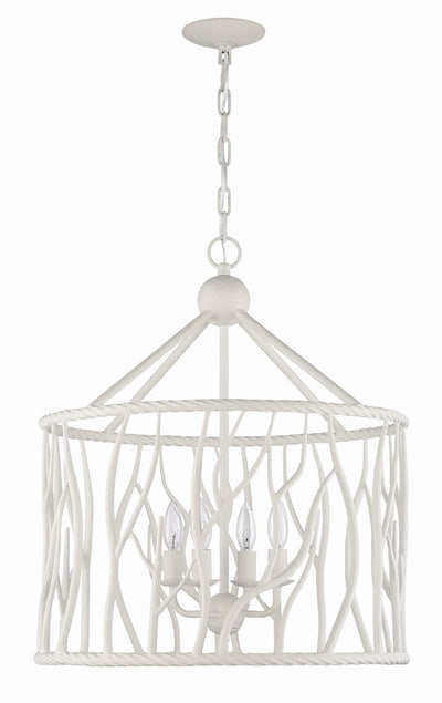 product image of Havershire 4 Light White Statement Chandelier By Lumanity 1 594