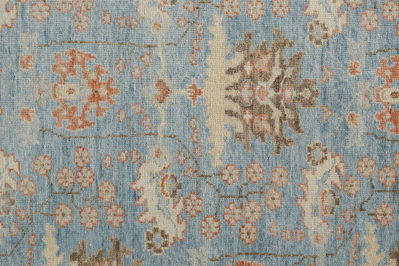 media image for Bennet Hand Knotted Blue and Brown Rug by BD Fine Texture Image 1 28