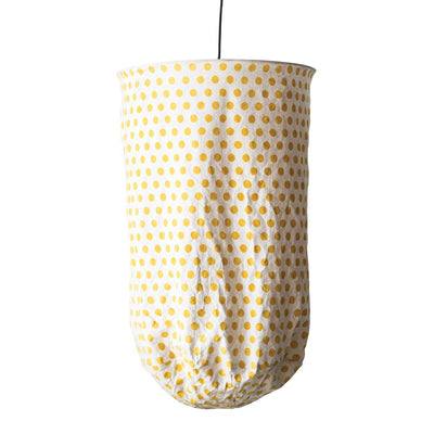product image for yellow polka dot fabric pendant 1 31