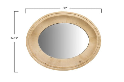 product image for oval wood framed mirror 2 81
