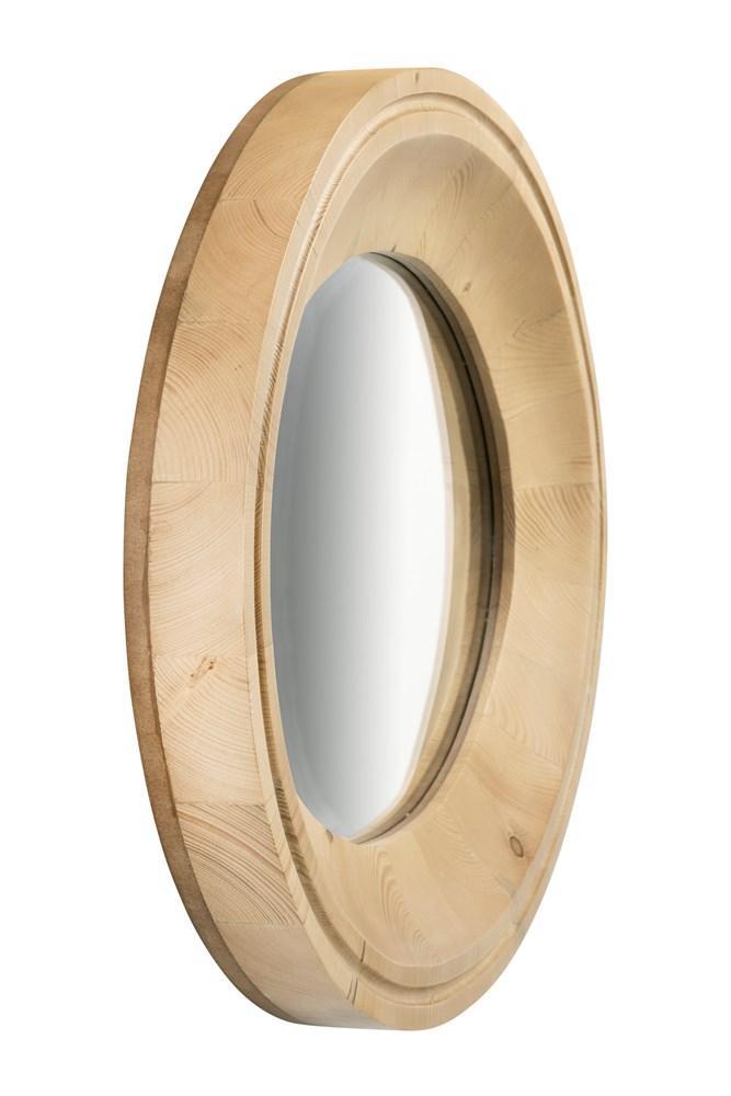 media image for oval wood framed mirror 5 236