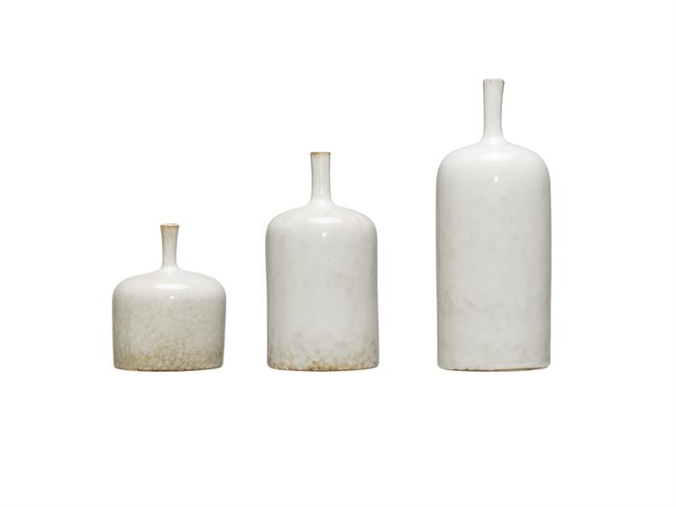 media image for stoneware vase reactive glaze in white 2 210