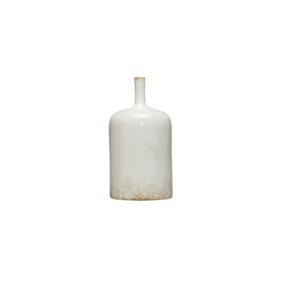 product image for stoneware vase reactive glaze in white 1 67