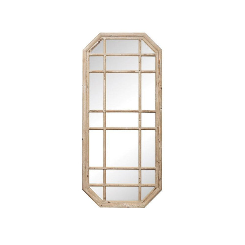 media image for octagon wood framed mirror 2 20