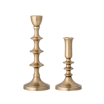 product image of metal taper holders with antique finish set of 2 1 595