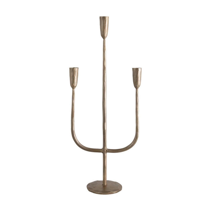 media image for hand forged metal candelabra with antique finish 1 29