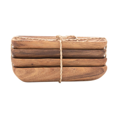 product image for acacia wood trays with seagrass tie set of 4 1 78