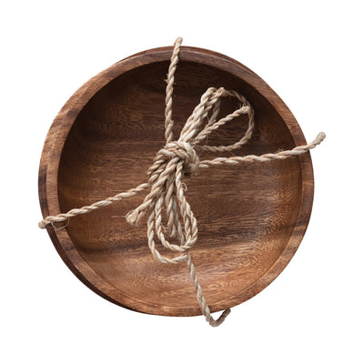 product image for acacia wood bowls with abaca tie set of 4 2 89