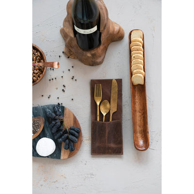 product image for leather cutlery sleeve 4 40
