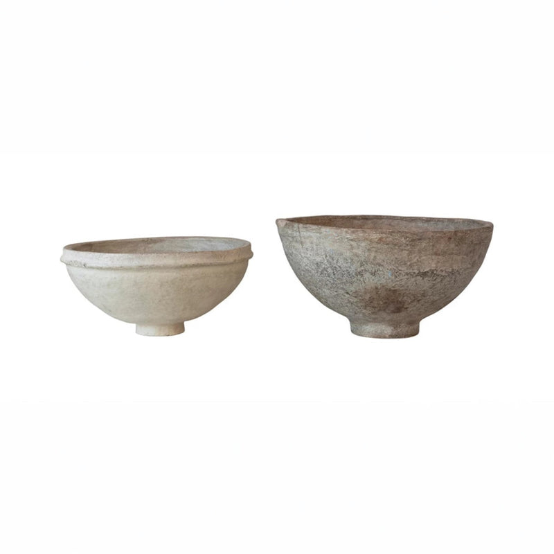 media image for found decorative paper mache bowls set of 2 1 21