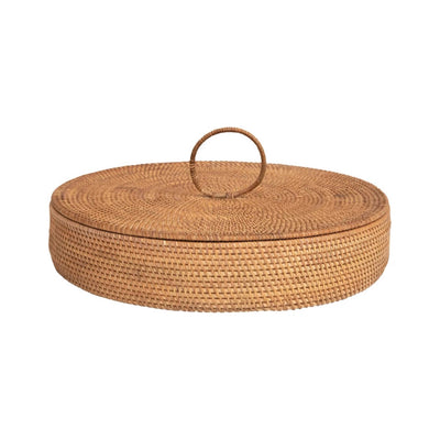 product image for hand woven rattan container with 5 sections and lid 3 20