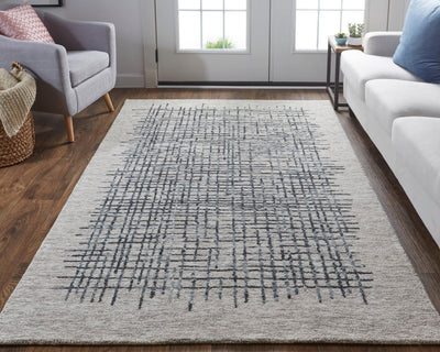 product image for Carrick Hand-Tufted Crosshatch Light Taupe/Gray Rug 6 87