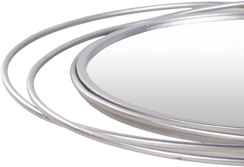 media image for Dixie DII-001 Round Mirror in Silver by Surya 258