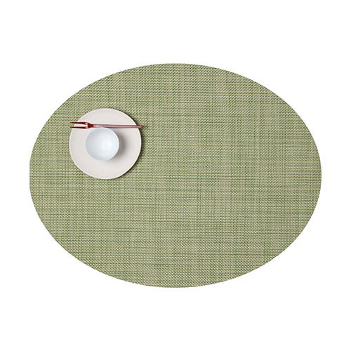 media image for mini basketweave oval placemat by chilewich 100130 002 7 220