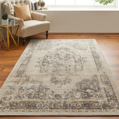 product image for wyllah traditional medallion ivory brown rug by bd fine cmar39klivybrnc16 8 46