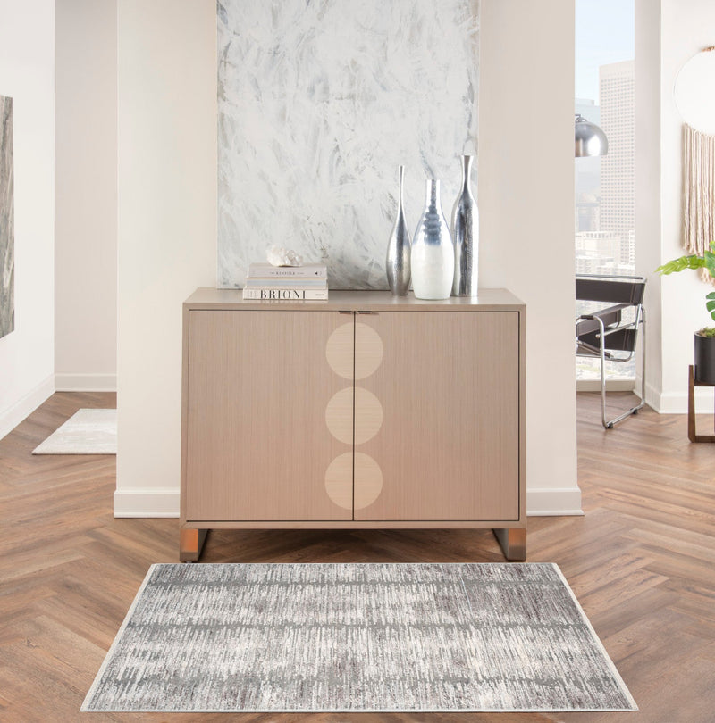 media image for Nourison Home Abstract Hues Grey White Modern Rug By Nourison Nsn 099446904560 9 235