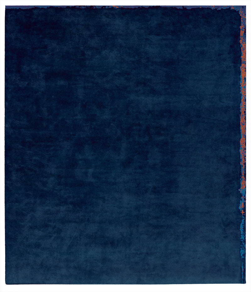 media image for Dijon Nester Hand Knotted Rug in Dark Blue design by Second Studio 295