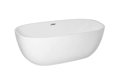 product image for allegra 70 soaking roll top bathtub by elegant furniture bt10770gw 3 41