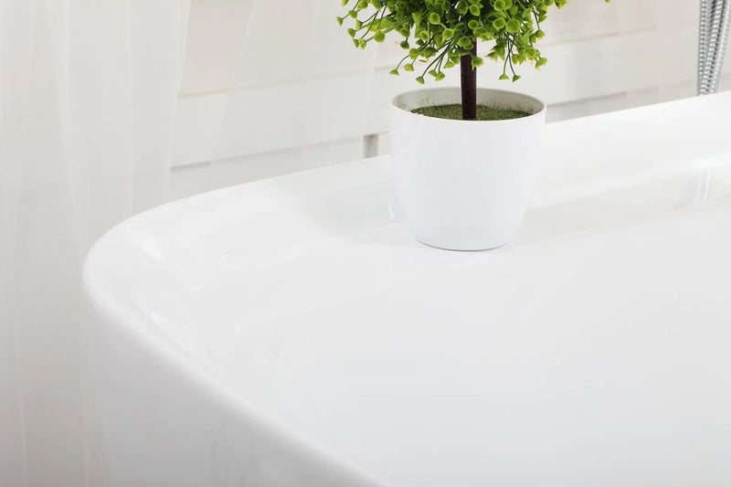media image for calum 59 soaking bathtub by elegant furniture bt10559gw 15 292
