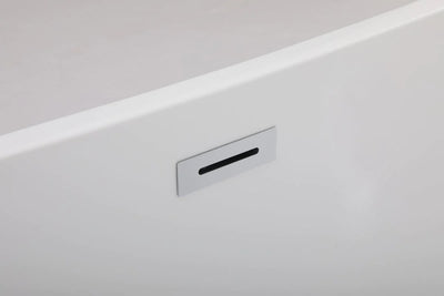 product image for ines 67 soaking bathtub by elegant furniture bt10367gw 6 62