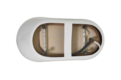 product image for chantal 54 soaking single slipper bathtub by elegant furniture bt10854gw 5 6