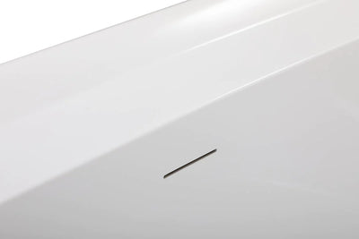 product image for calum 67 soaking bathtub by elegant furniture bt10567gw 6 94