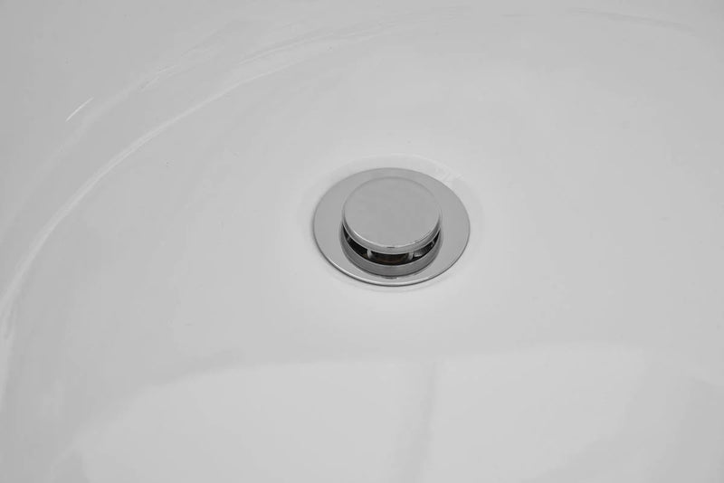 media image for chantal 67 soaking single slipper bathtub by elegant furniture bt10867gw 7 242