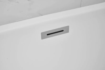 product image for ines 54 soaking double slipper bathtub by elegant furniture bt10354gw 6 40