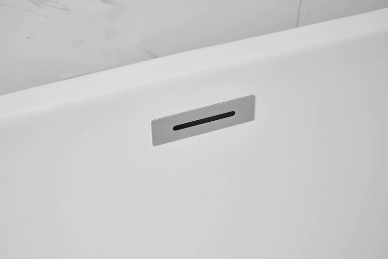 media image for ines 54 soaking double slipper bathtub by elegant furniture bt10354gw 6 270