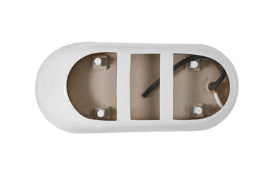 product image for chantal 67 soaking single slipper bathtub by elegant furniture bt10867gw 5 1