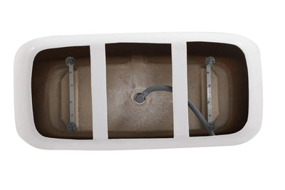 product image for calum 67 soaking bathtub by elegant furniture bt10567gw 5 91