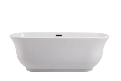 product image for coralie 67 soaking bathtub by elegant furniture bt10267gw 1 13