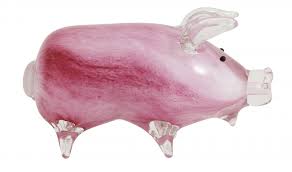 product image of glass deco pig by ladron dk 1 550