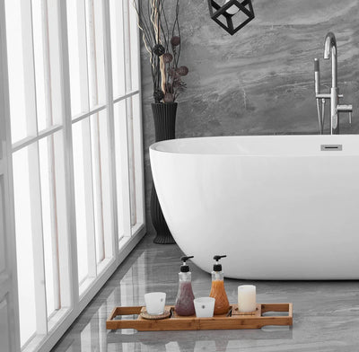 product image for allegra 70 soaking roll top bathtub by elegant furniture bt10770gw 13 2