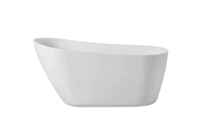 product image of chantal 59 soaking single slipper bathtub by elegant furniture bt10859gw 1 553