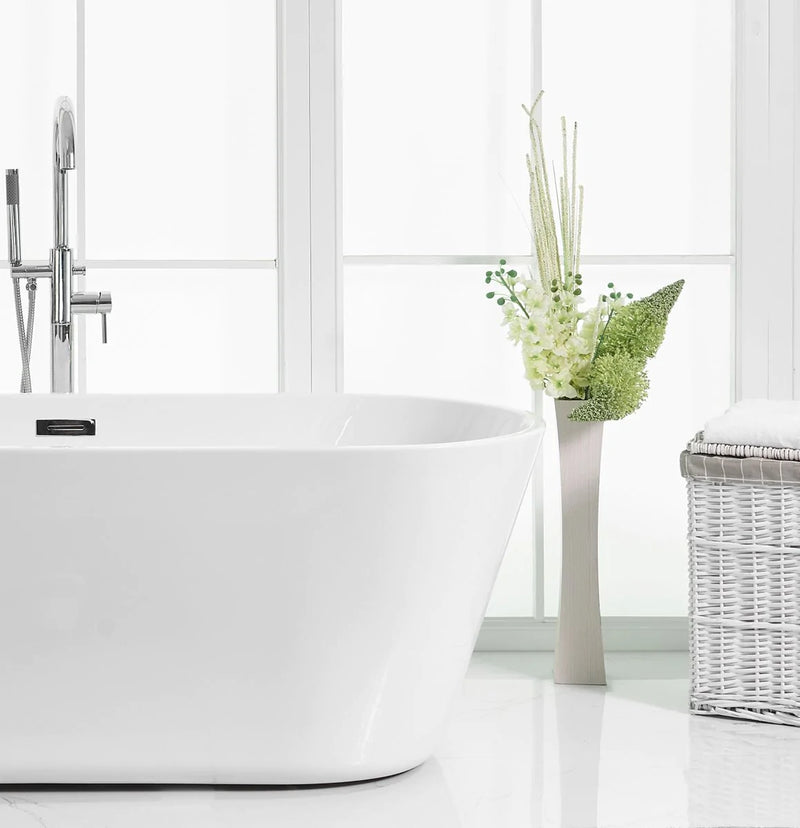 media image for odette 65 soaking roll top bathtub by elegant furniture bt10665gw 13 226