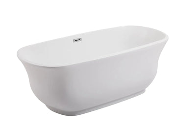 product image for coralie 67 soaking bathtub by elegant furniture bt10267gw 3 27