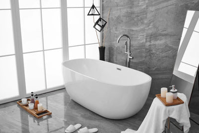 product image for allegra 70 soaking roll top bathtub by elegant furniture bt10770gw 11 89