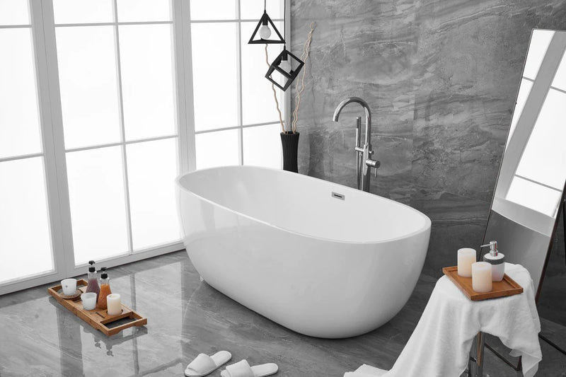 media image for allegra 70 soaking roll top bathtub by elegant furniture bt10770gw 11 242