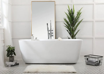 product image for calum 67 soaking bathtub by elegant furniture bt10567gw 9 84