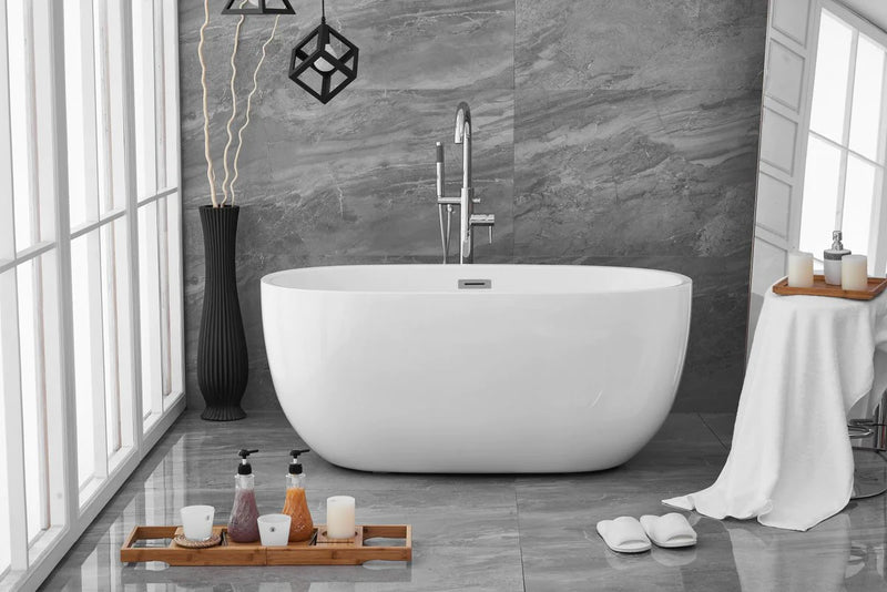 media image for allegra 54 soaking roll top bathtub by elegant furniture bt10754gw 9 267