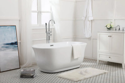 product image for coralie 59 soaking bathtub by elegant furniture bt10259gw 10 24
